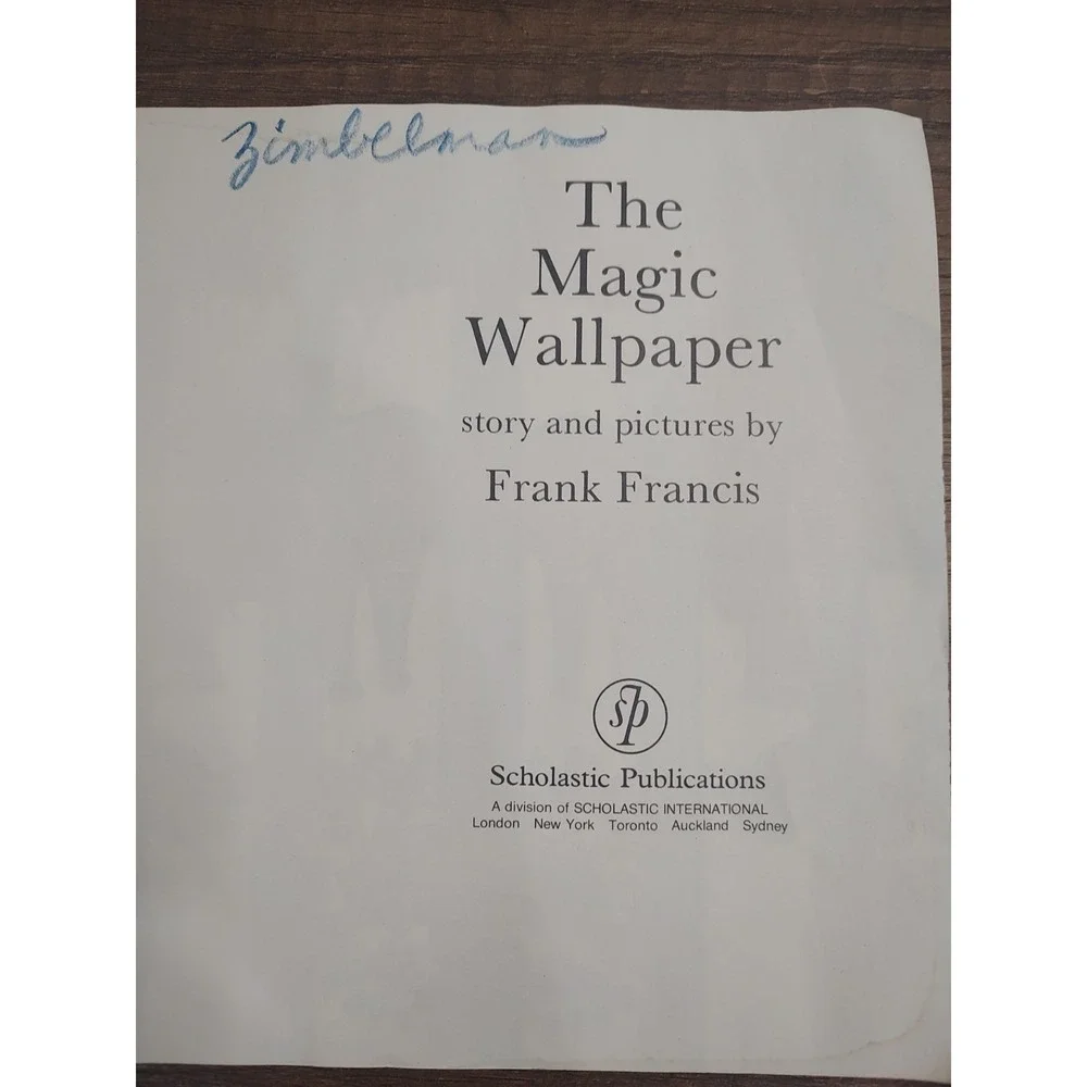 The Magic Wallpaper Paperback By Frank Francis 1975 Scholastic Publications